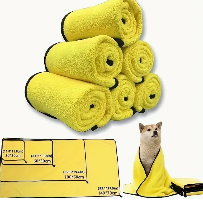 Toalla para Mascotas Súper Suave de Secado Rápido