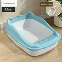 Caja de Arena para Gatos Tamaño Grande Semi-Cerrada