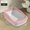 Caja de Arena para Gatos Tamaño Grande Semi-Cerrada
