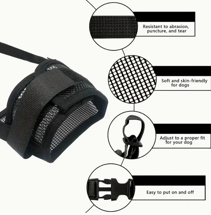 1 1ud Bozal de Nylon para Perro