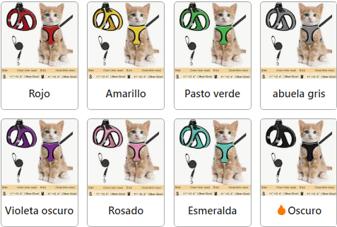 Arnés Reflectante Cómodo para Gatos