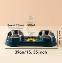 Juego de Comederos de Acero Inoxidable Doble