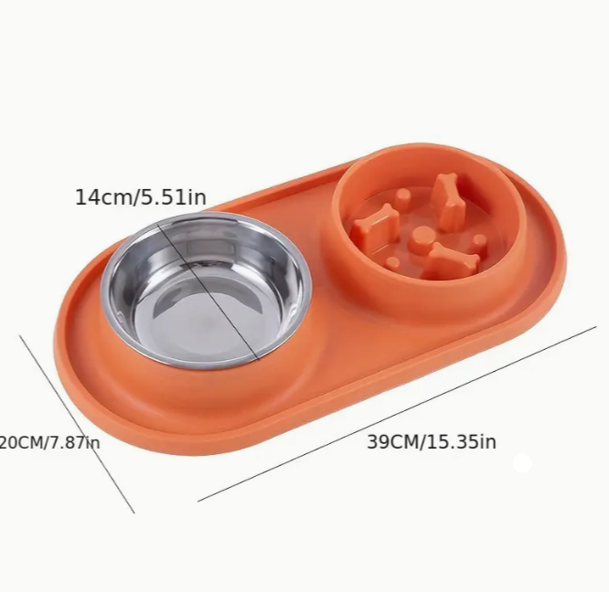 Comedero Elevado de Silicona para Mascotas
