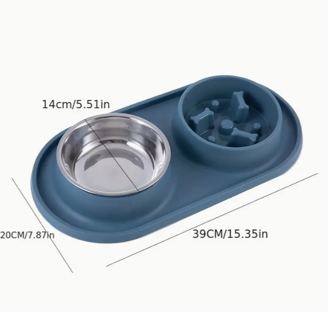 Comedero Elevado de Silicona para Mascotas