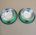 Juego de 2 pzas de Cuencos de Acero Inoxidable para Gatos