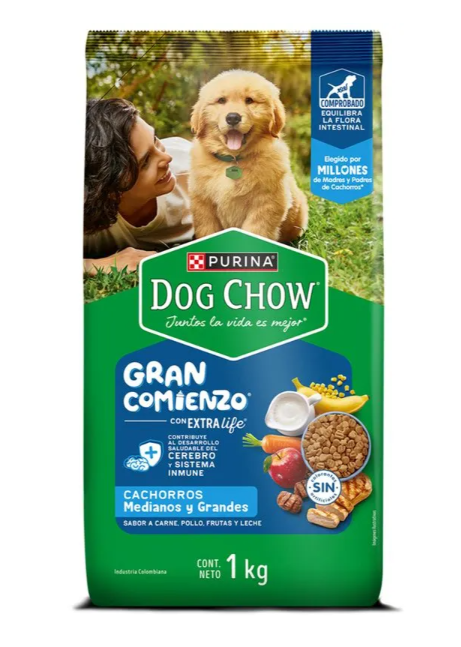 ALIMENTO PERRO DRY DCHOW Gran Comienzo Cachorro Medianos y grandes 22.7 kg 
