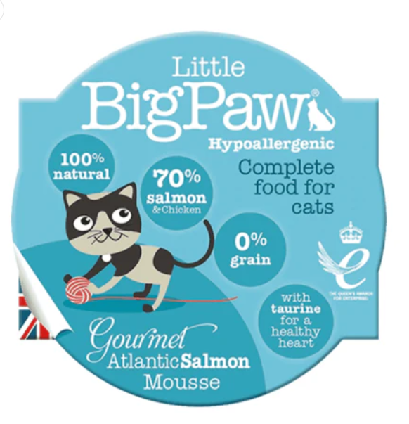 LITTLE BIG PAW GATOS F  LBP GOURMET ATLANTIC SALMON 85 GR CAJA X 8 UNDS