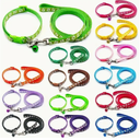Juego de Collar y Correa Ajustables de Nylon para mascotas
