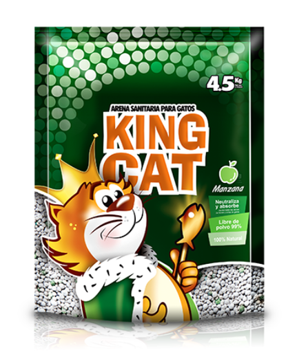 ARENA KING CAT MANZANA X4.5KG 