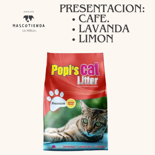 ARENA POPIS CAT PREMIUM 3.17Kg de  café, lavanda o limón c/u