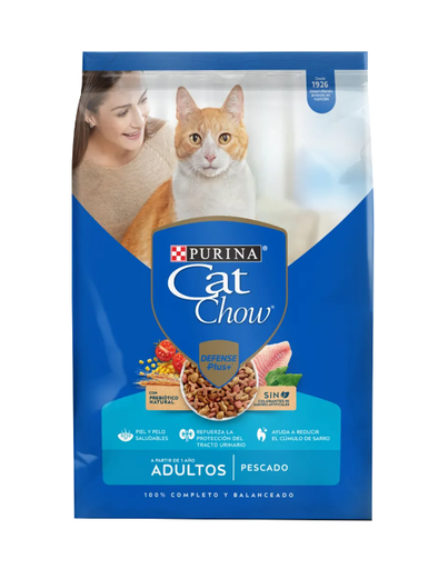 CAT CHOW ADULTO PESCADO Prebioticos 500 gr