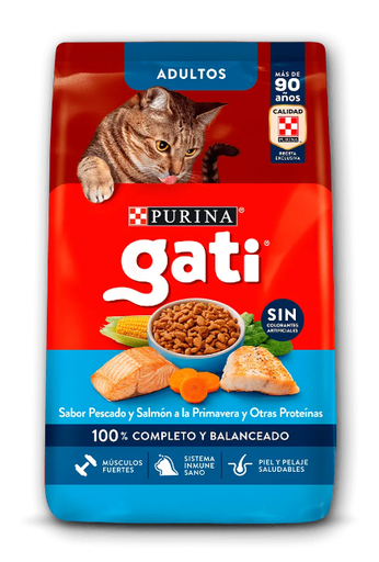 GATSY Adulto Pescado y Salmon a la Primavera 250 gr 