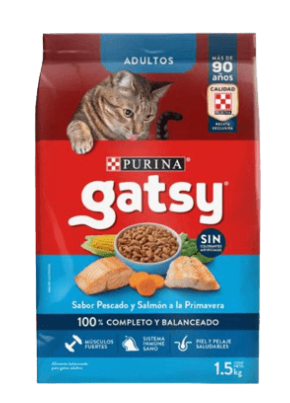 GATSY Adulto Pescado y Salmon a la Primavera 1.5 kg 