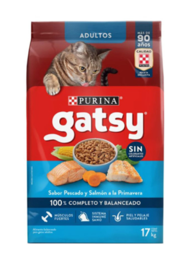 GATSY Adulto Pescado y Salmon a la Primavera 17 kg 