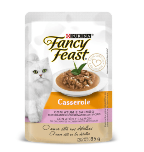 FANCY FEAST Casserole Atún Salmón - Sobre 85 gr 