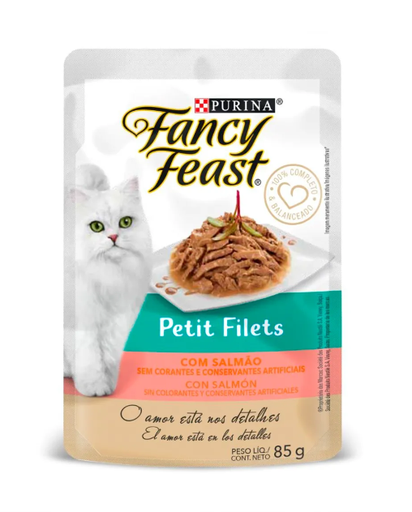 FANCY FEAST Petit Filets Salmón - Sobre 85 gr 