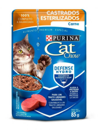 CAT CHOW Esterilizados Carne 85 gr 