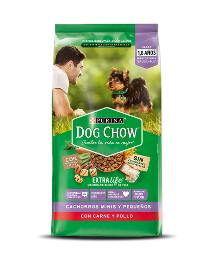 ALIMENTO PERRO DRY DOG CHOW  CACHORROS  Minis y pequeños 475 gr 