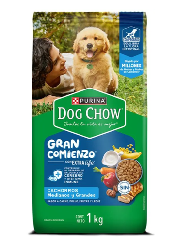 ALIMENTO PERRO DRY DCHOW Gran Comienzo Cachorro Medianos y grandes 22.7 kg 