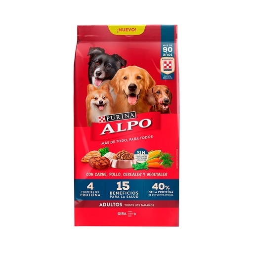 ALIMENTO PERRO DRY ALPO ADULTOS Todos Los Tamanos 2 Kg 
