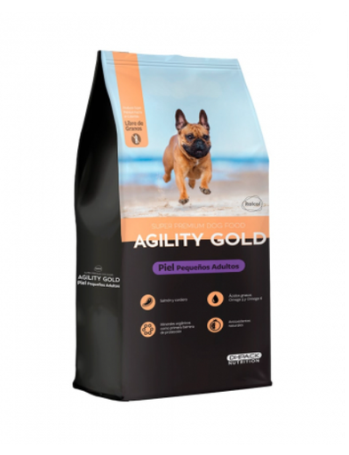 Agility Gold Pequeños Adultos Piel 3Kg 