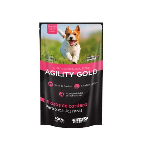Agility Gold Trozos de Cordero 100Gr 