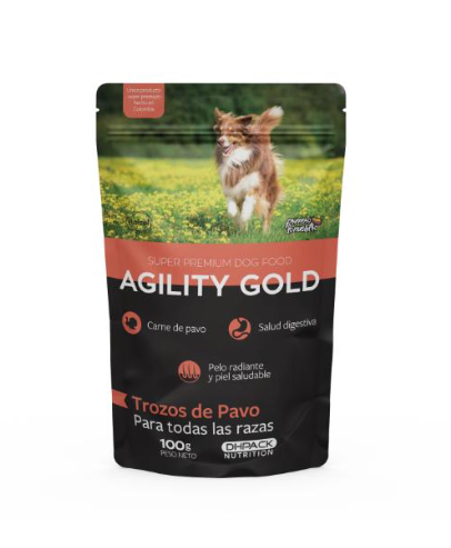 Agility Gold Trozos de Pavo 100Gr