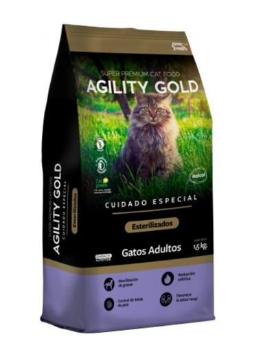 Agility Gold Gatos Esterilizados 1.5Kg