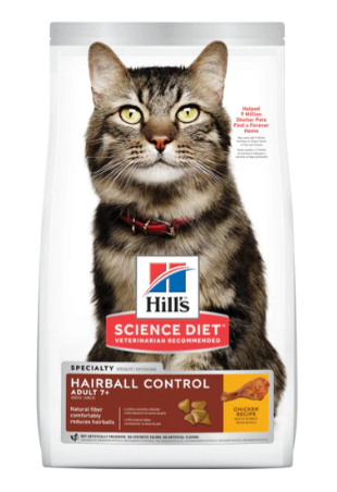 FELINE MATURE F ADULT 7+ HAIR BALL 3,5 LB (1,59 KG)                                                                                                                                                                   