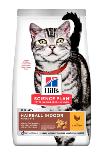 FELINE INDOOR - HAIRBALL F ADULT INDOOR FOOD 3,5 LB (1,59 KG)                                                                                                                                                                    