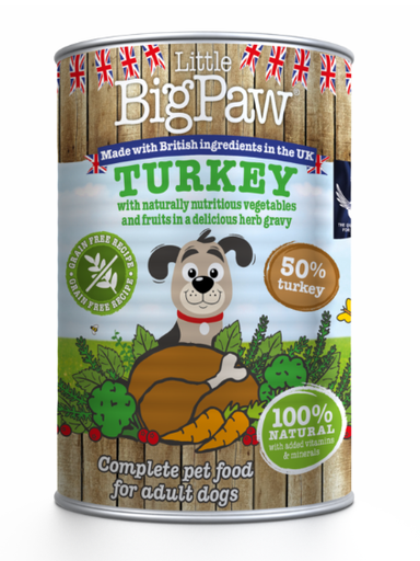 LITTLE BIG PAW PERROS C LBP TURKEY CRANBERRIES BROCOLI 390 GR
