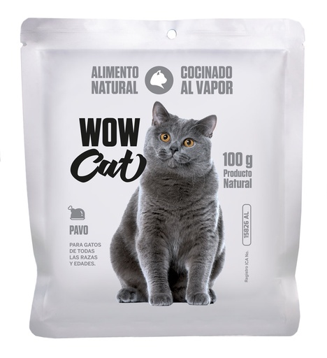 Alimento Cocinado Alimento Gato Cocinado de Pavo 100g