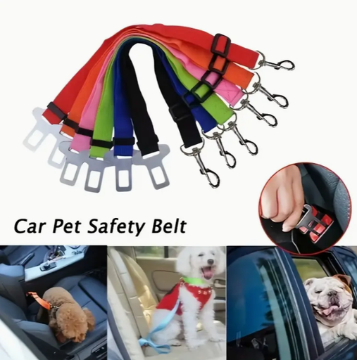 Cinturón de Seguridad Ajustable para Mascotas