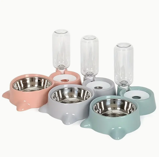 Cuencos Dobles Para Perros Y Gatos